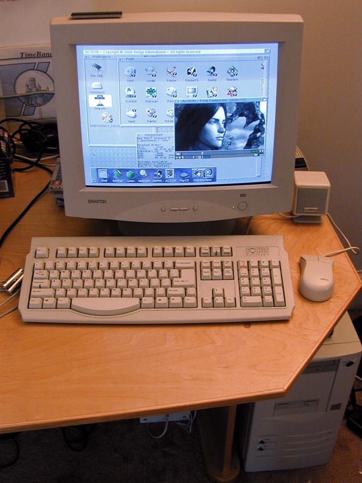 Retro Amiga computer